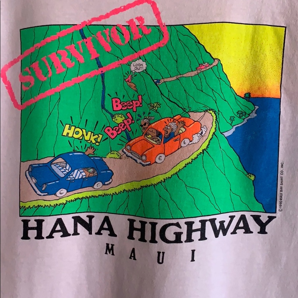 Vintage Hawaii Hana Shirt medium Maui souvenir